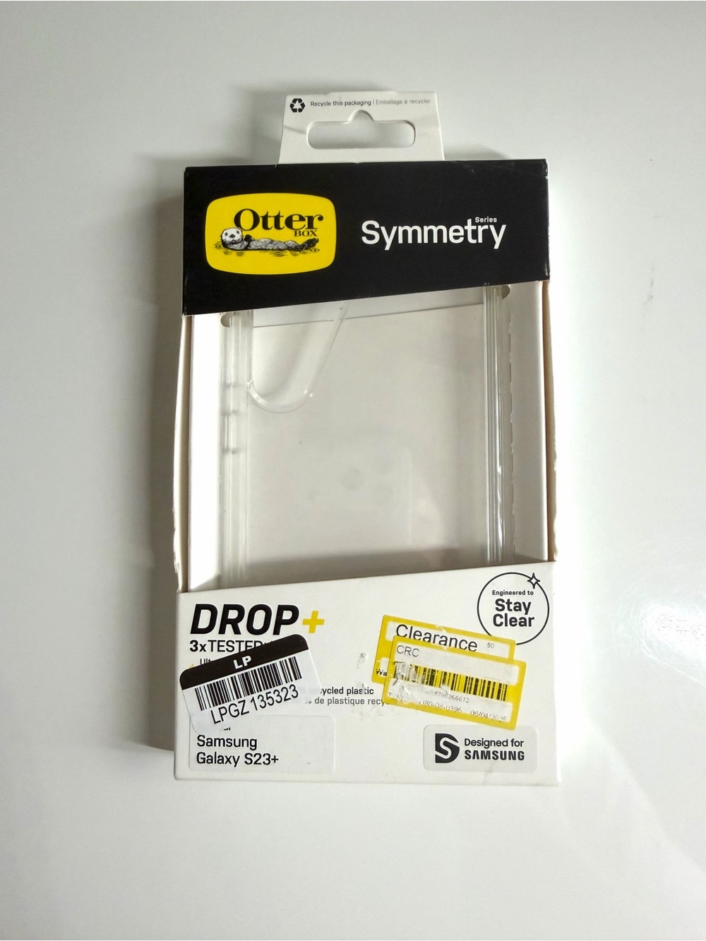 OtterBox Symmetry Series Clear Case for Samsung Galaxy S23+ - Transparent